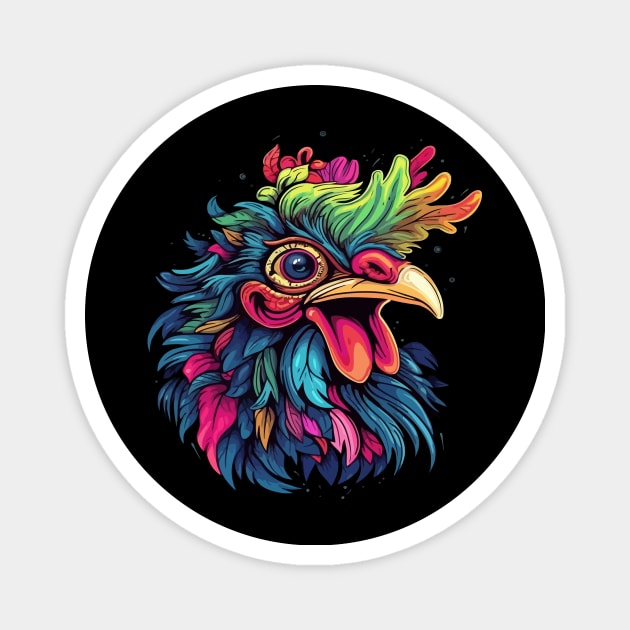 Chicken Smiling Magnet by JH Mart